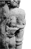 Bima statue with a Keris in its sheath